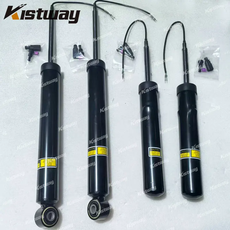 4PCS Front And Rear Electric Sensor Shock Absorber Kit For Porsche Macan 95B 2014-2019 95B413031F 95B513035F