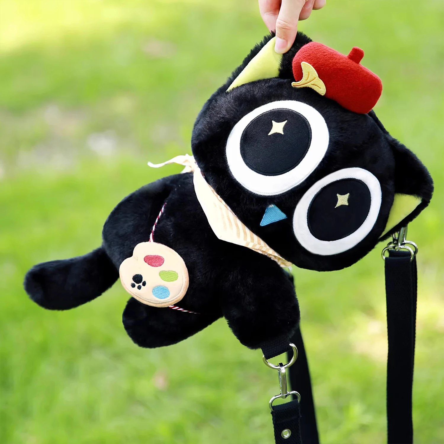 لوه شياو هيي حقيبة ظهر قطيفة حقيبة كروس لعبة قطيفة حقيبة ظهر واحدة على ظهره أنيمي فيلم البضائع مروحة ألعاب من نسيج مخملي لعبة إبداعية #1