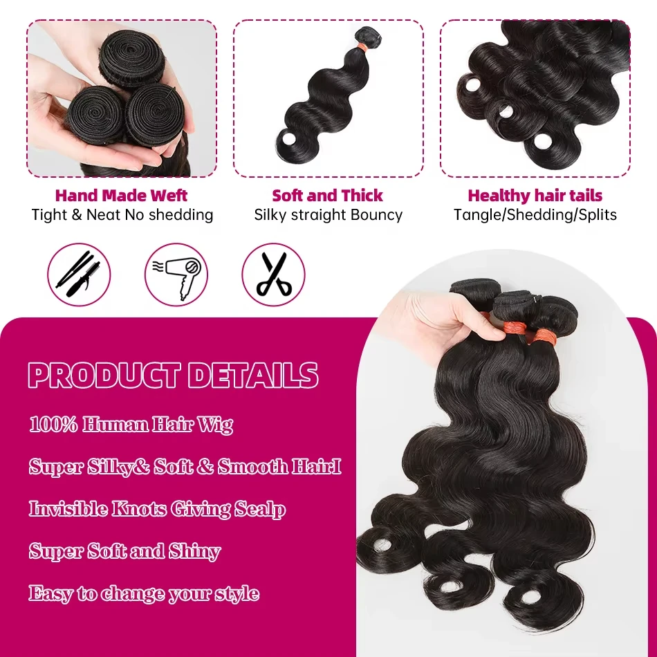 Пучки бирманских вьющихся волос 32 42 дюйма Объемная волна Пучок человеческих волос 2/3/4 шт. Натуральное водное плетение Необработанные черные волосы Remy