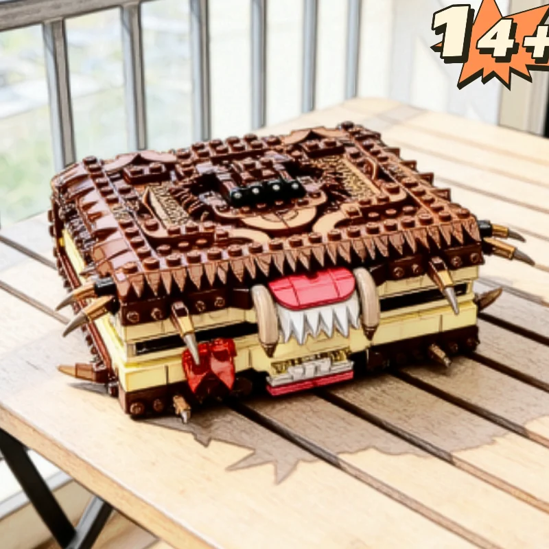 2026 New 519pcs Monster Book Of Monsters Building Blocks Creative Puzzle Assembly Model Educational Diy Toys Unique Halloween