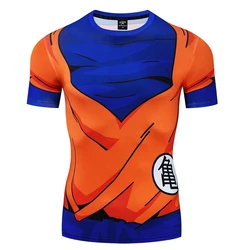 2024 New Summer Cosplay Printed Clothing Running T Shirt Men O-Neck Cartoon Bodybuilding Sport Shirts Tops Gym Kids T Shirt ﻿