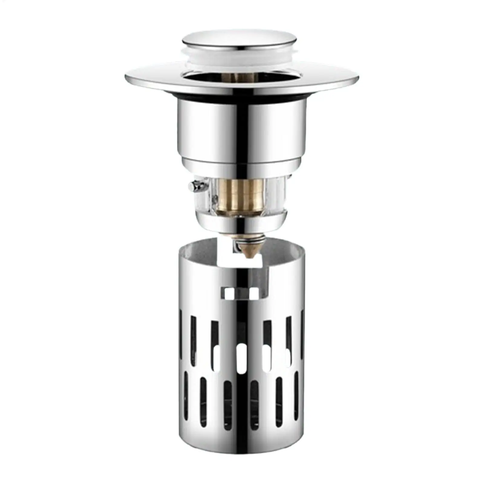 Stainless Steel Drain Filter Hair Catcher Sink Stopper Filter Basket Effective Basin Sink Plug Bathroom Sink Drain Filter Blocks