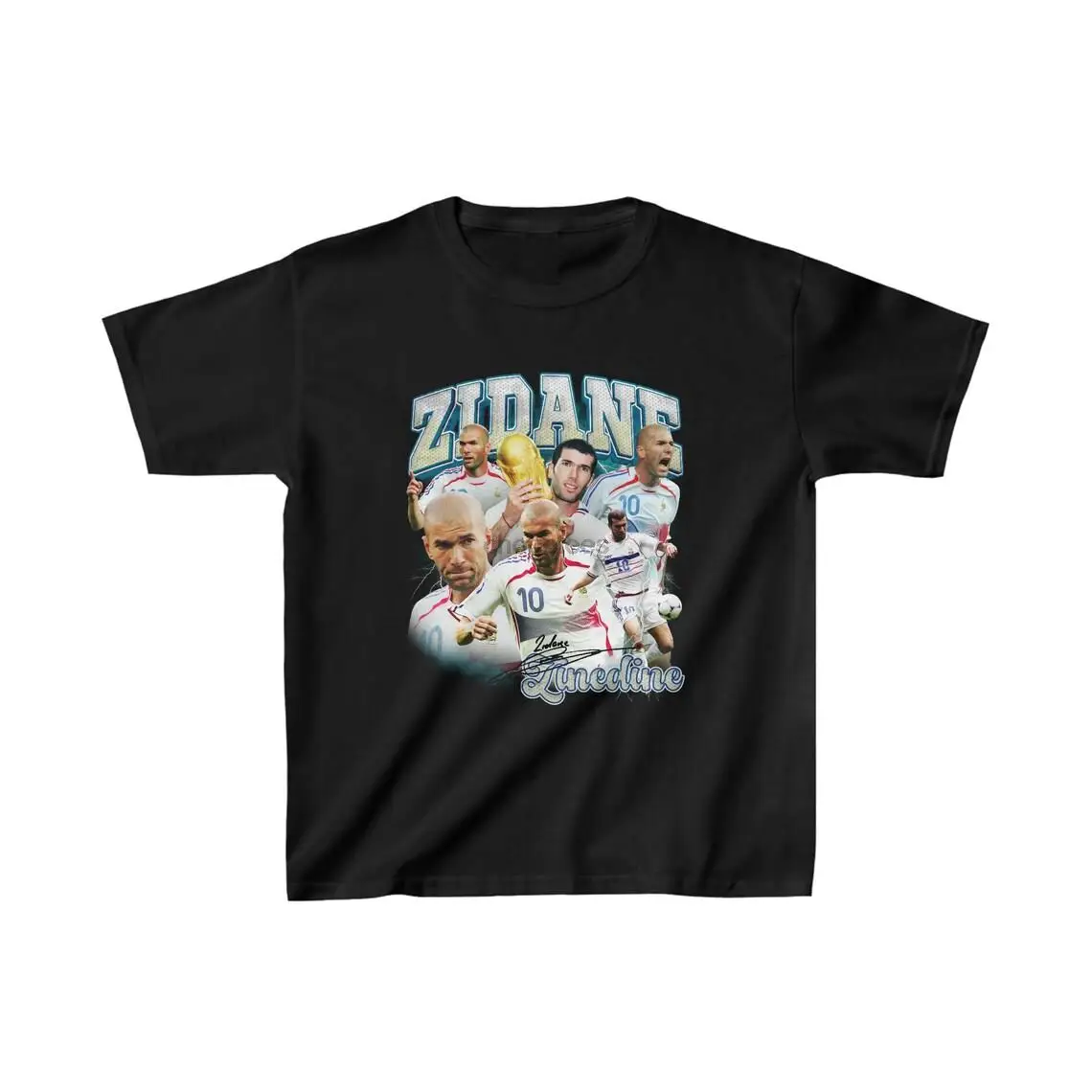 Zinedine Zidane France Graphic Tee Kids Heavy Cotton Tee