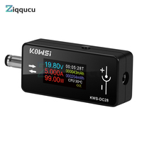 KWS-DC28 DC 5.5*2.5 Interface Current and Voltage Monitor DC 4~30V 0~12A Power Meter Tester Digital LCD Display Meter