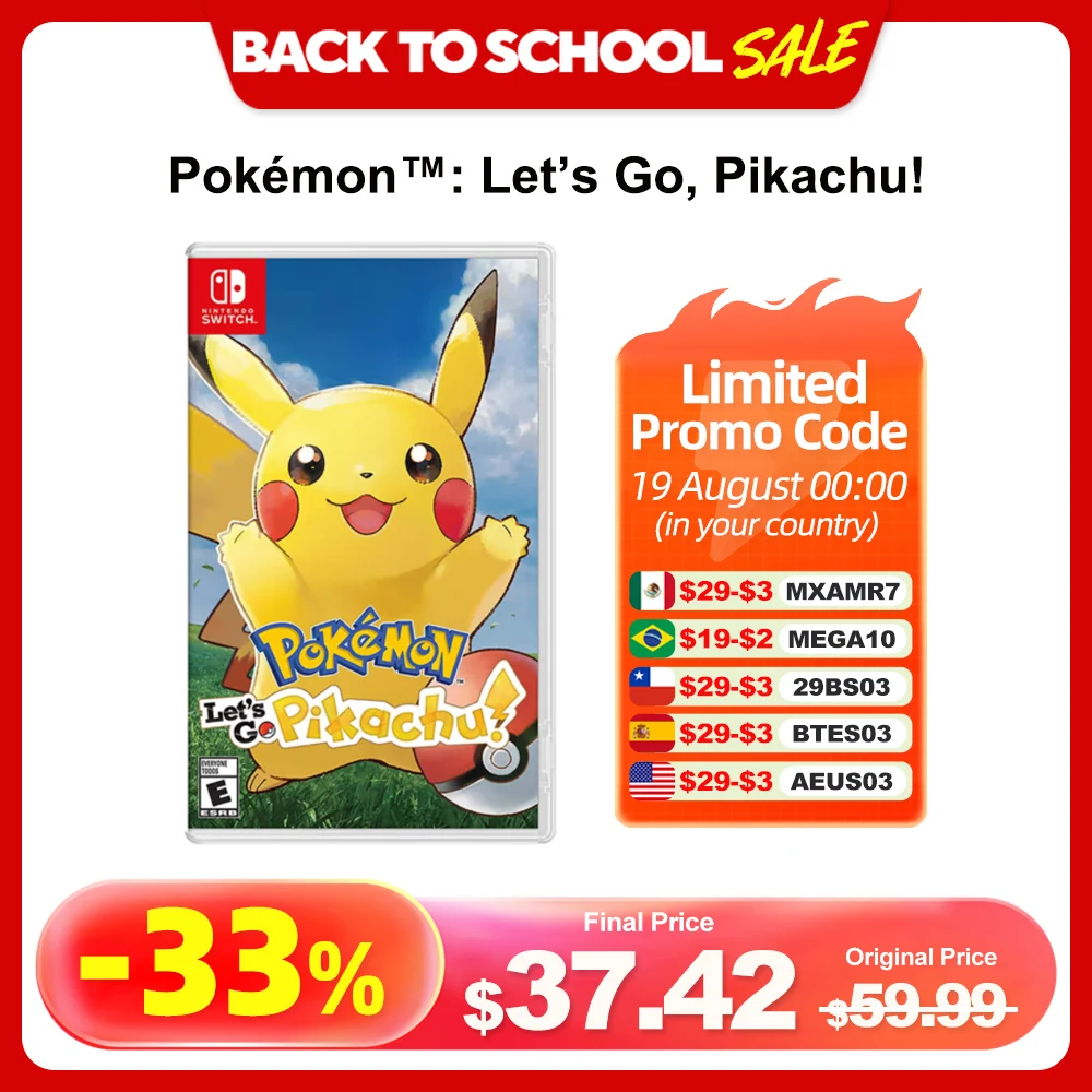 

Pokemon Let ’ s Go Pikachu игры на нинтендо switch 100% официальная оригинальная игровая карта Nintendo Switch для консоли Switch OLED Lite