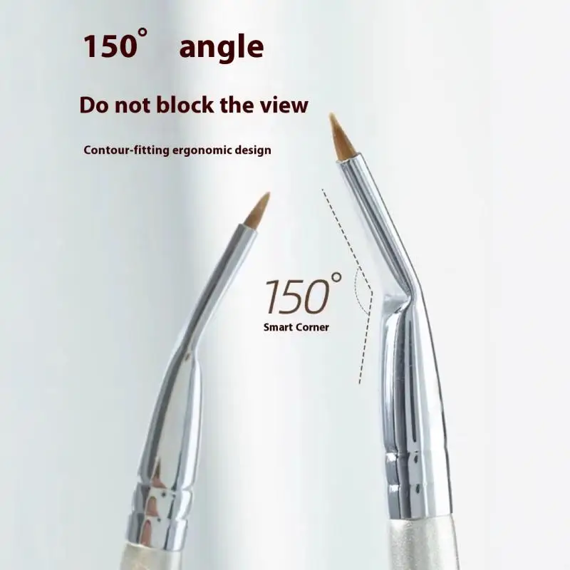 1/2Pcs Ultra Fine Eyeliner Brush Angled Bent Tip Detail Eye Liner Brush Under The Eyes Place Precise Detail Concealer Brush