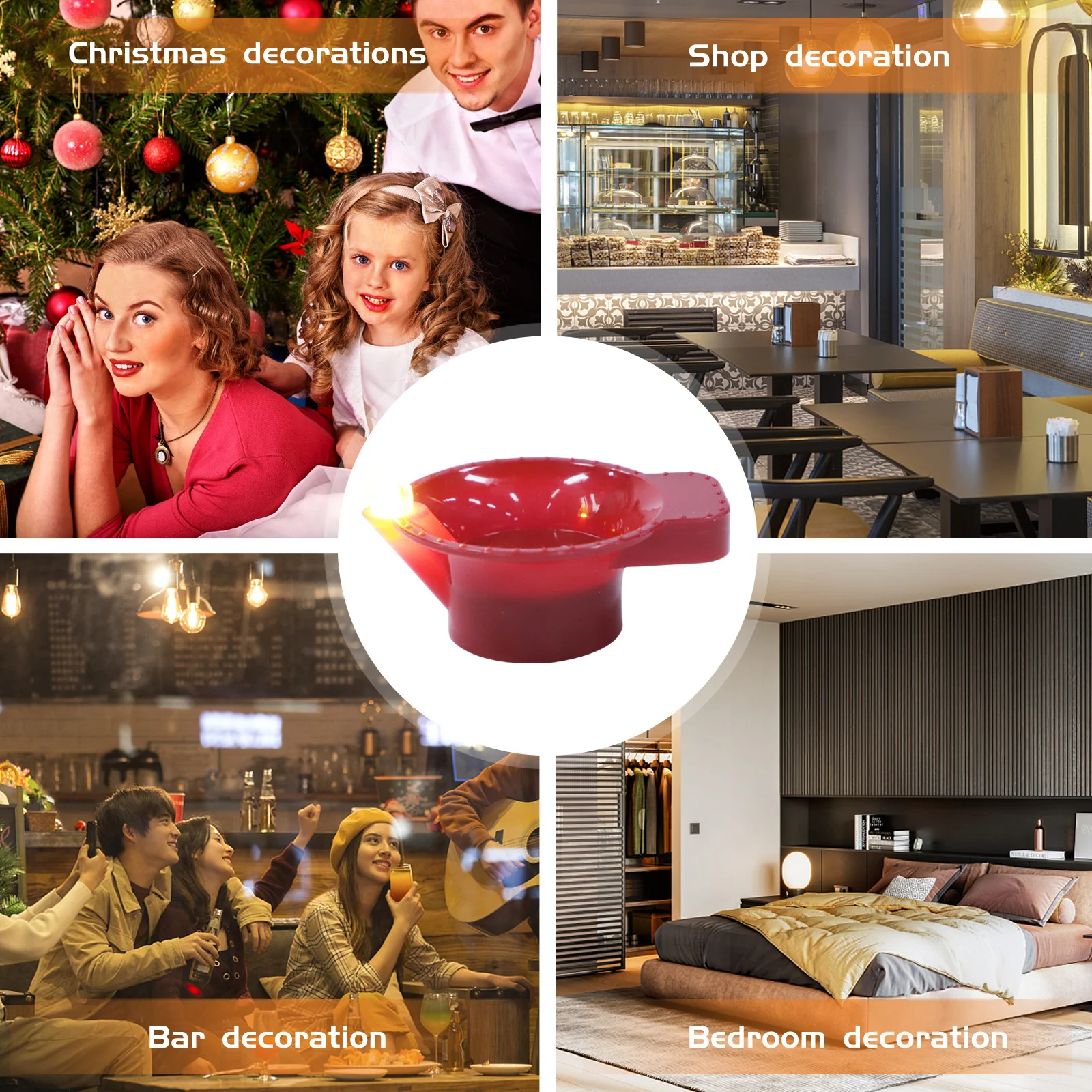 

12Pcs Waterproof LED Floating Tealights Multifunctional Decorative Lights for Pool Wedding Home Bathtub Table LED Floating Light