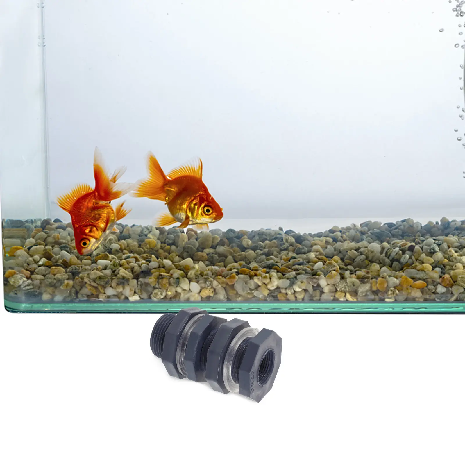 2 Pcs Hose Connector Aquariums Fitting Accessories Water Tank Pvc Pipe Fittings Rain Barrel - view 5
