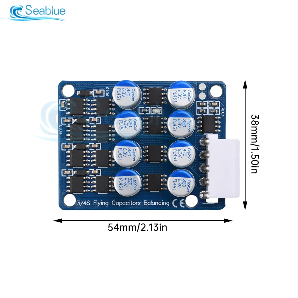 3A Balance Li-ion Lifepo4 LTO Bateria litowa Aktywny korektor Balancer Board Kondensator 4S 6S 8S BMS Samochód elektryczny Pamięć energii