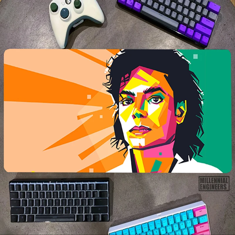 

Famous Dancer M-Michael Star J-Jackson Mouse Pad Big Mousepepad Mousepad Gamer Office Accessories Desk Mat Keyboard Gaming Mats