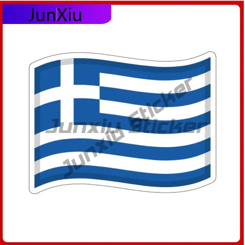 

Greek Flag Sticker Greece Flag Fun Sticker Decorations Gift Laptop Rv Camper Windows Windshield Luggage Kayak Suv Phone Pvc
