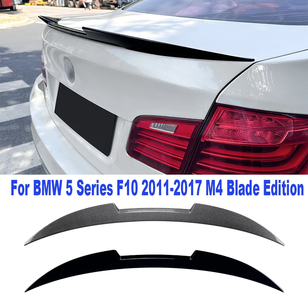 

Car Tail Wing Rear Trunk Spoiler Wing Roof Spoiler Wings Auto Accessories For BMW 5 Series F10 2011-2017 M4 Blade Edition