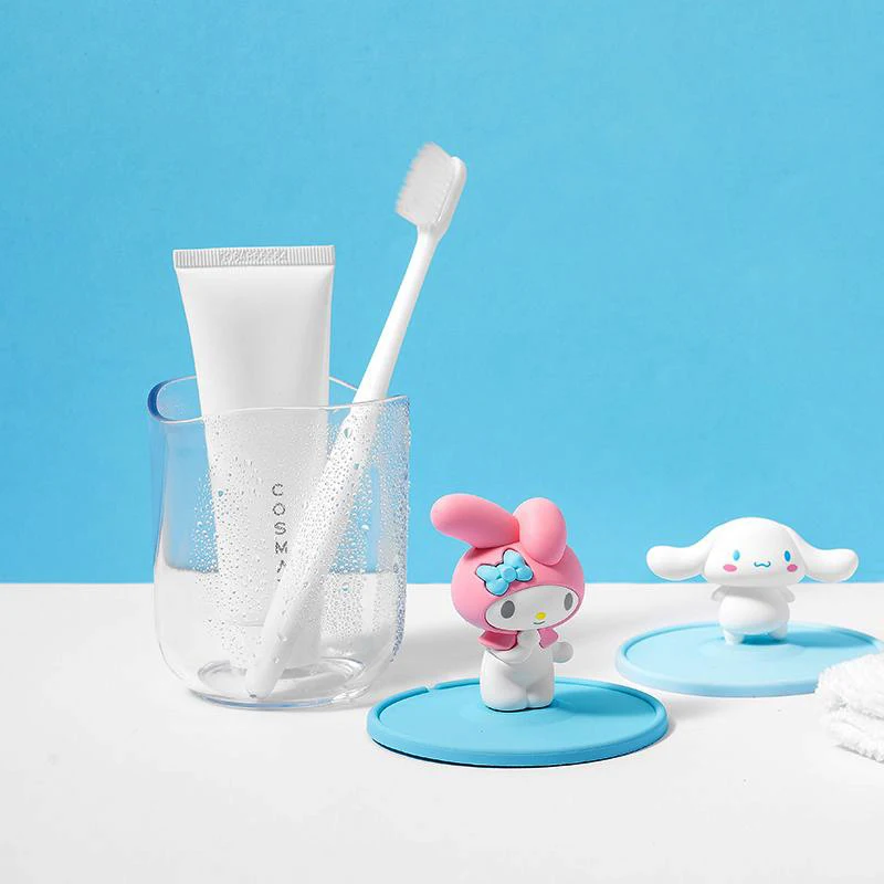 Sanrio Kawaii Cinnamoroll Washing Cup Bad Badtz Maru Anime Home Students Children Bathroom Lovely Doll Couple Toothbrush Cup Set