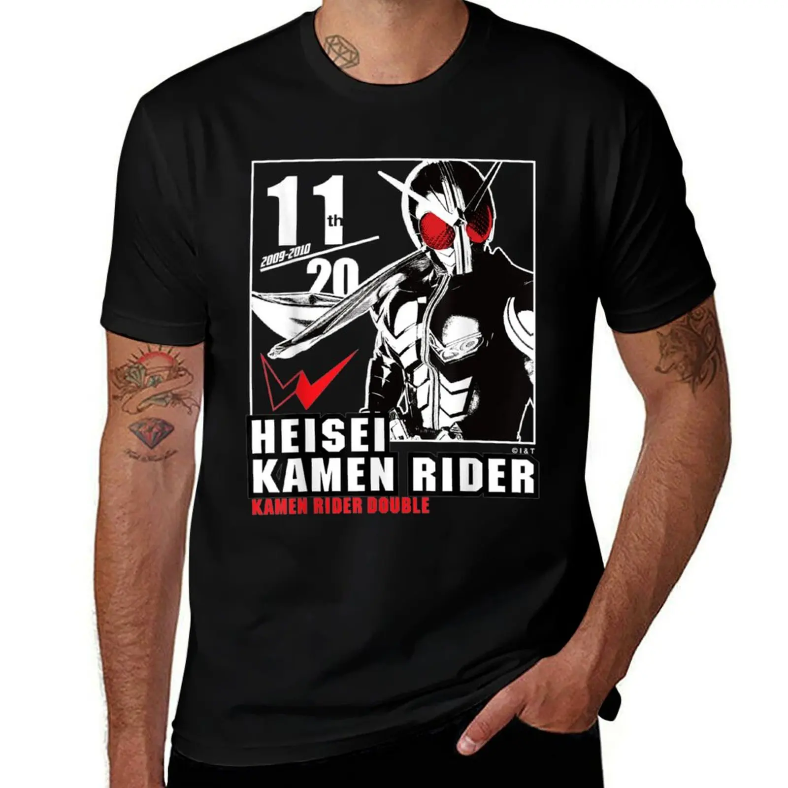 Kamen Rider W Heisei Rider Anniversary T-Shirt t shirts for man graphic funny T-Shirt