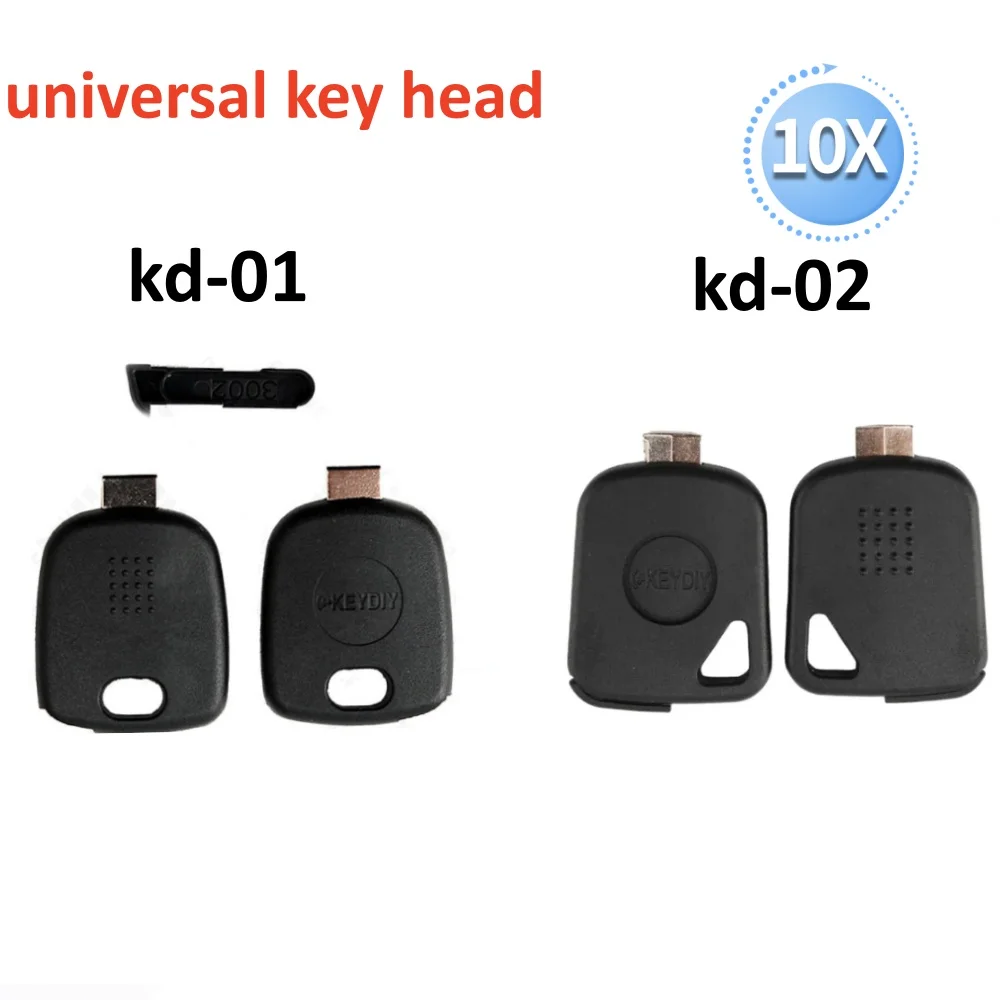 

10PCS KEYDIY KD01 KD02 Universal Key Fob Shell – Multi-function Transponder Chip Case with Modified Handle for KD Key Blades