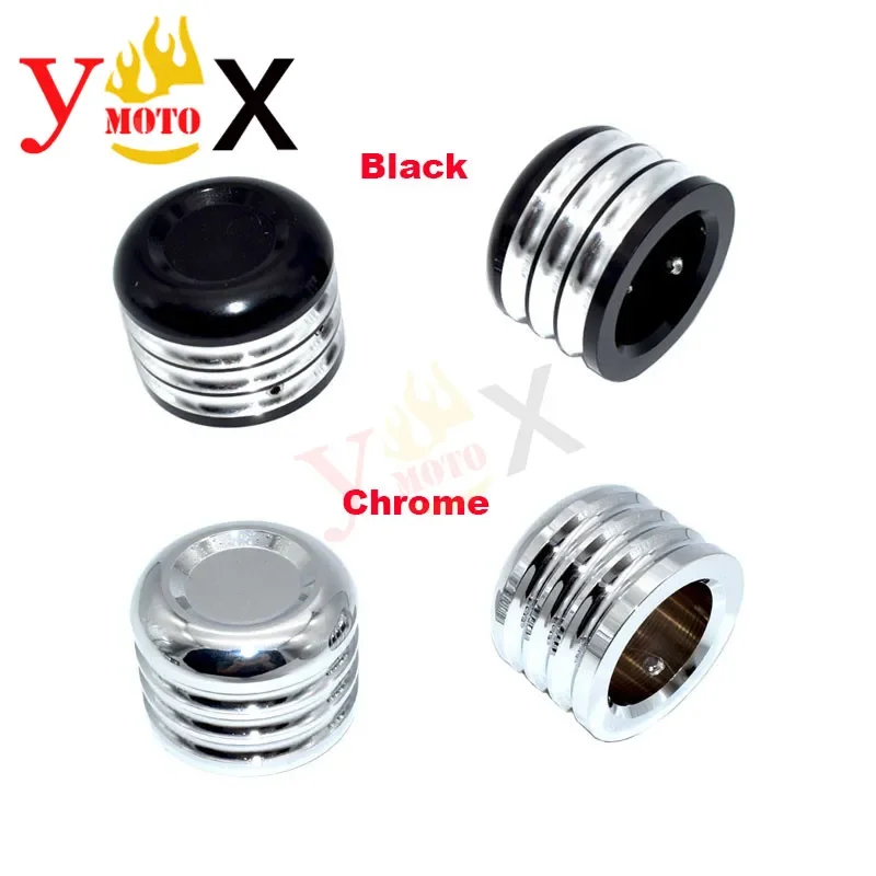 New CNC Motorcycle Front Axle Nut Cover Cap Guard Decal For Harley Sportster 883 1200 Dyna Road Street Glide Touring XG500 XG750
