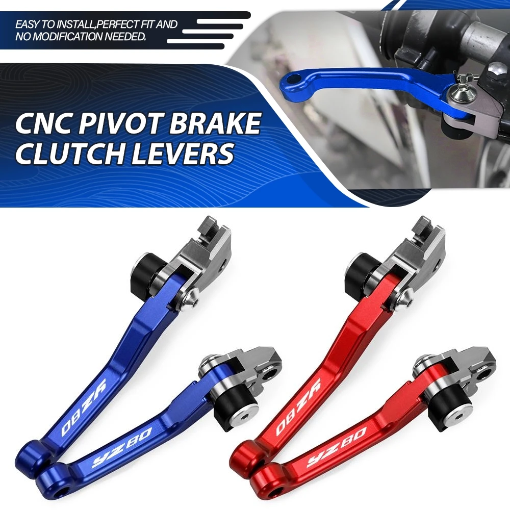 

CNC Aluminum Motorcycle Brake Clutch Lever Motocross YZ 80 Motocross Pivot FOR YAMAHA YZ80 2015 2016 2017 2018 2019 2020