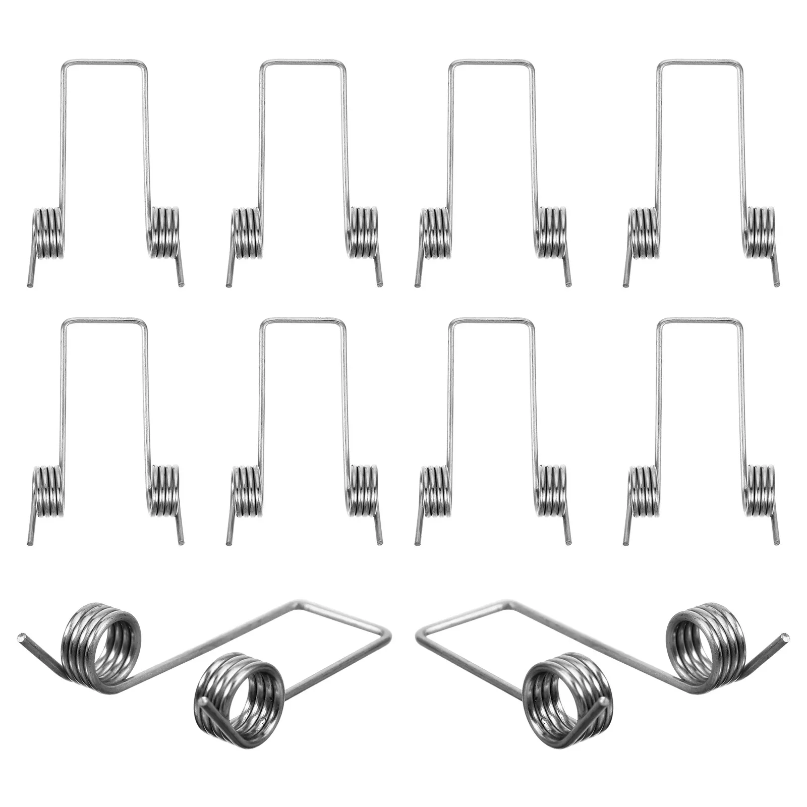 6Pcs Replacement Torsional Springs Metal Parts for Trash Can Lid Repair Storage Bucket Torsional Spring Replace Can Lid Spring