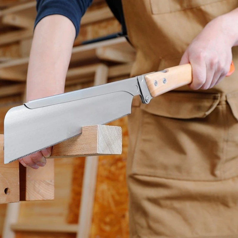 Japanese Style Ryoba Hand Saw Double Edge Pull Saw Precision Tenon Saw For Hardwood DIY Woodworking Carpentry Hand Tool