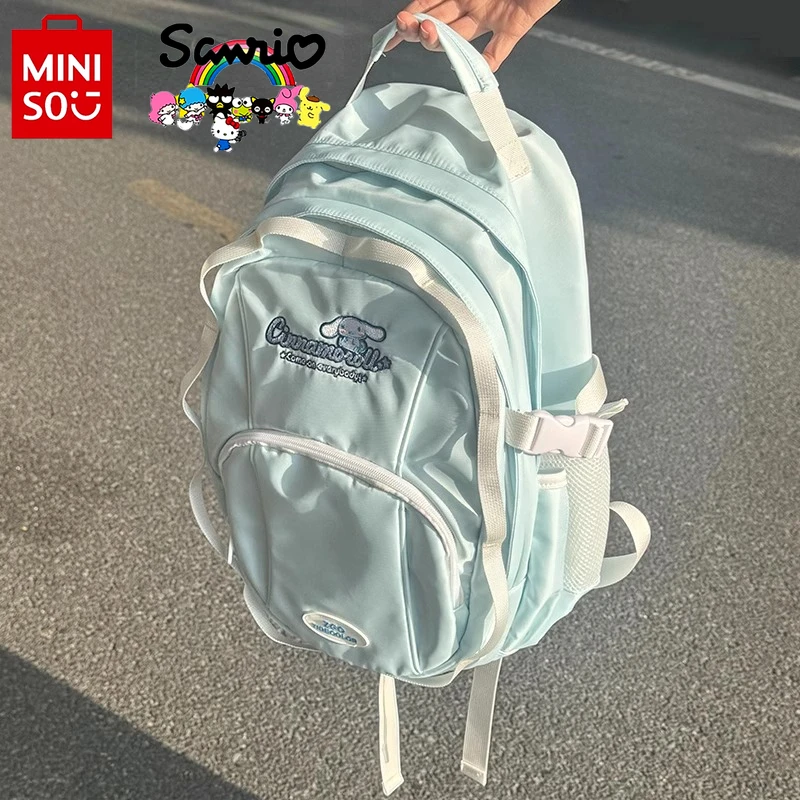 

Miniso Cinnamon 2024 New Women's Backpack Fashionable High Quality Girl Backpack Cartoon Large Capacity Student Backpack