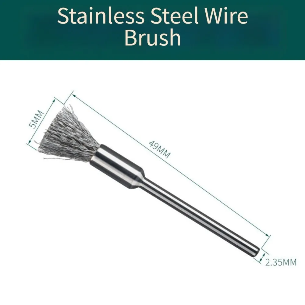 10PCS Stainless Steel Wire Brush Set Designed to Enhance Your For Mold Grinding Experience with Electric Rotaries