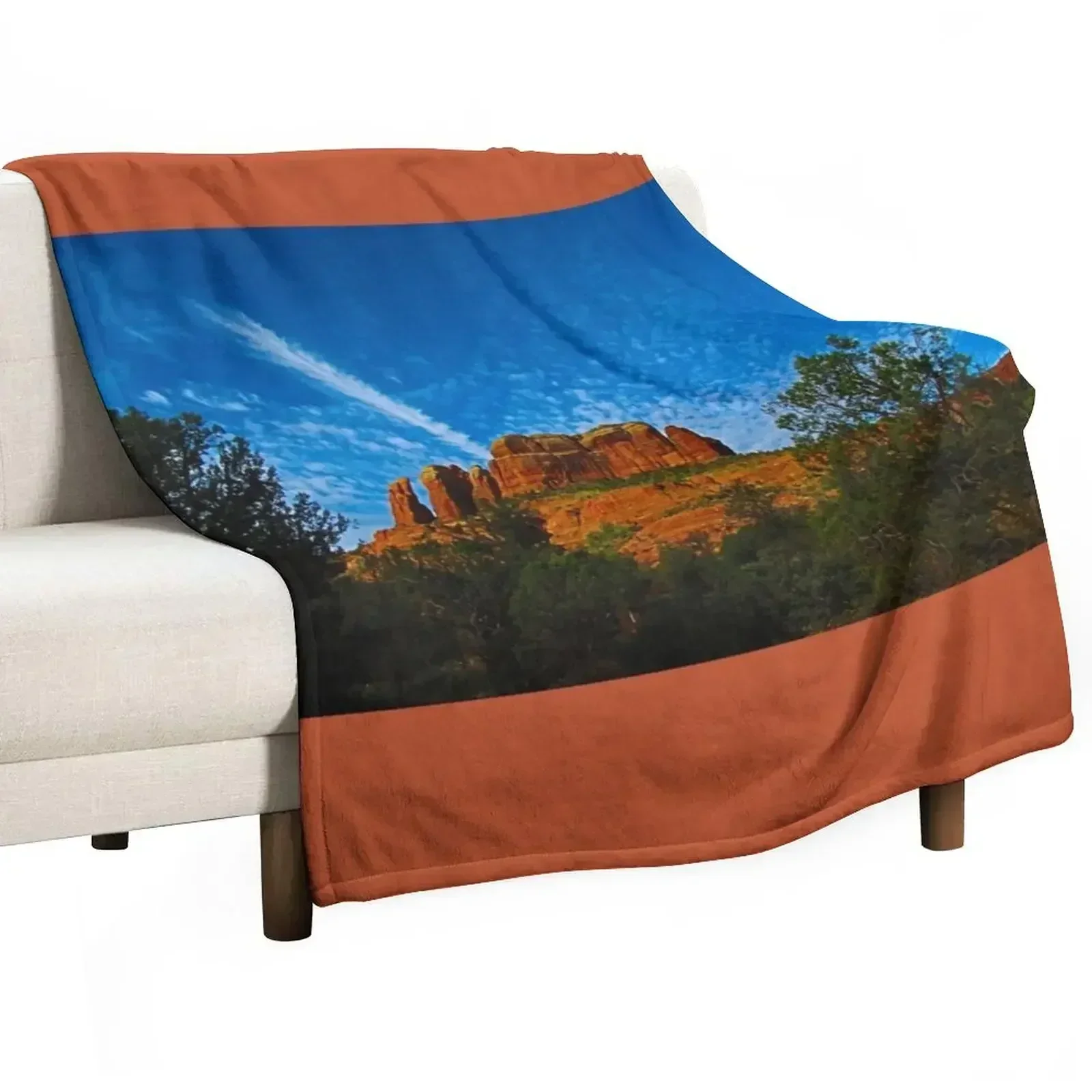Stunning Sedona Throw Blanket blankets ands Tourist Camping Weighted Custom Flannel Fabric Blankets