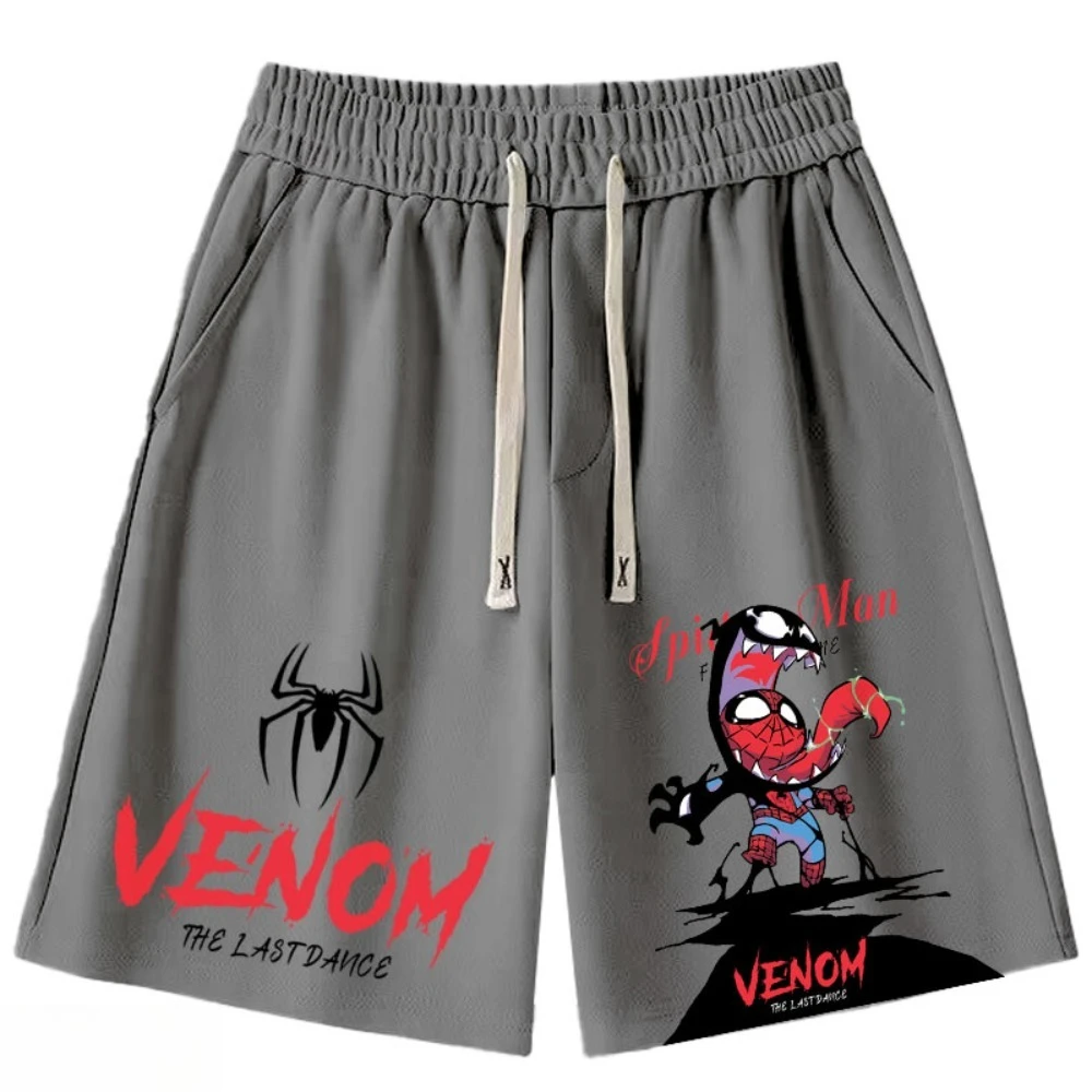 

Летние быстросохнущие шорты с мультяшным принтом Marvel Movie Summer Beach Spider-Man Venom для мужчин и женщин