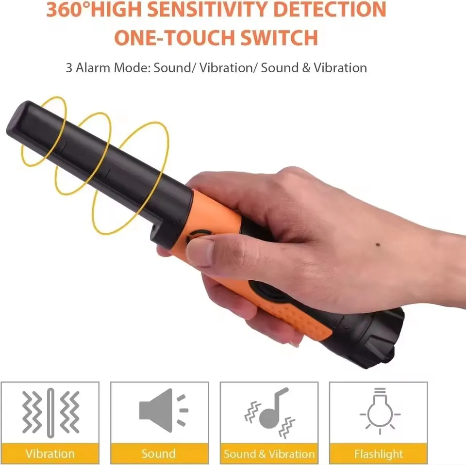 Tianxun MD-710 IP68 Professional Waterproof Handheld Metal Detector Pinpointer for Treasure And Gold Detection