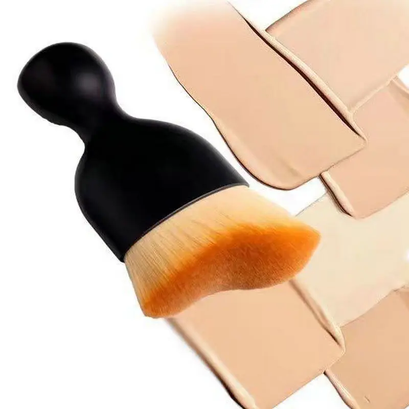 2024 Multifunction Makeup Brush Car-Brush Car Dust Brushes Curved Wavy Foundation Brush Wholesale