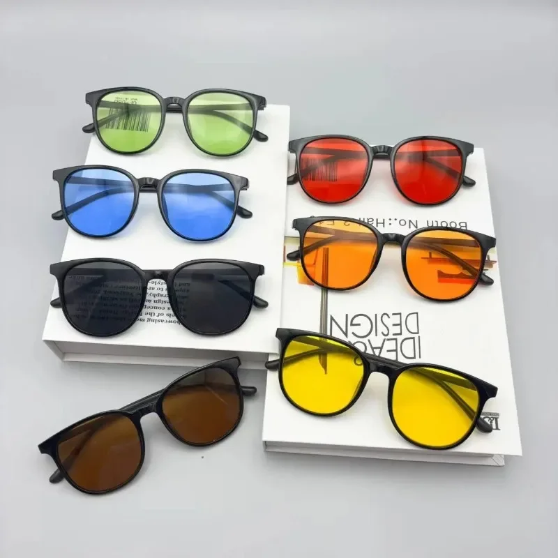 New Men Women Leisure Travel Sunglasses Retro Round Sun Glasses Vintage Male Female Goggles UV400 Oculos Gafas De Sol