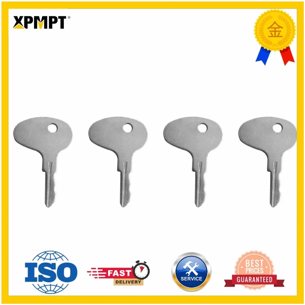 4Pcs Ignition Keys 123243 12343 912-0514920 For Mitsu-bishi BD2 Series For Kubota Tractors Compatible