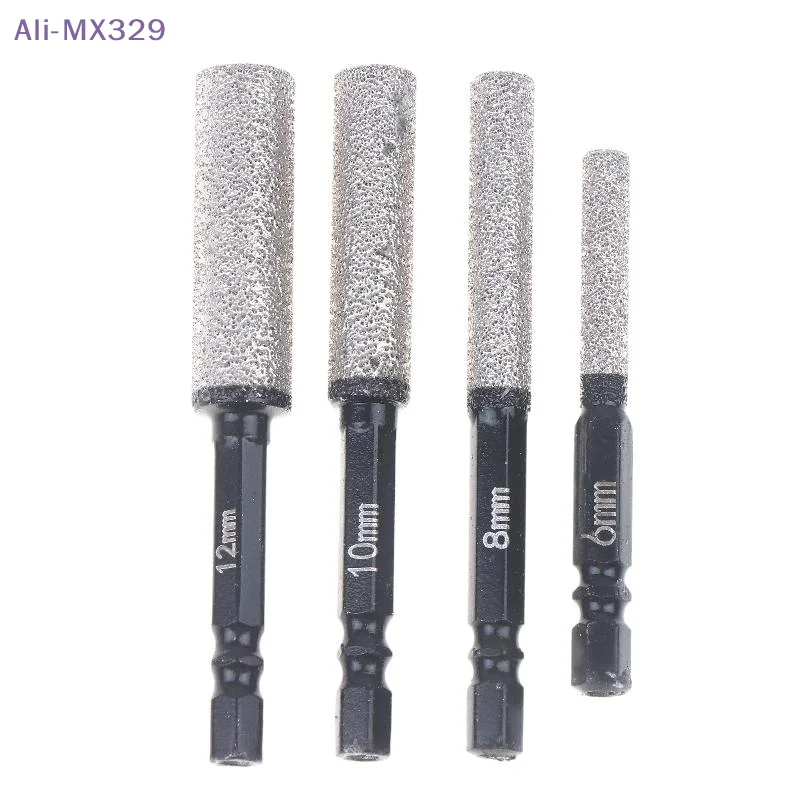 

Набор из 2-х сверл с шестигранным хвостовиком 5-12 мм, вакуумной пайки, для сухого и влажного сверления, для керамогранита/гранита/плитки/мрамора