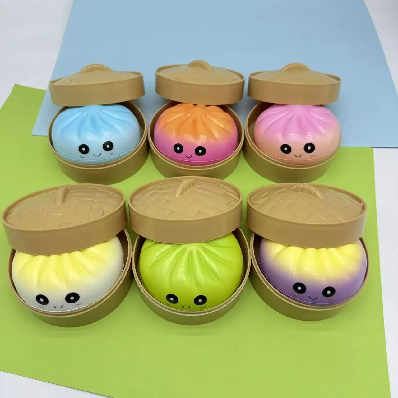 Cross-border steamed buns, pinch music, decompress creative cute expression simulation, big buns, slow rebound, decompression, vent toys - Detail 1