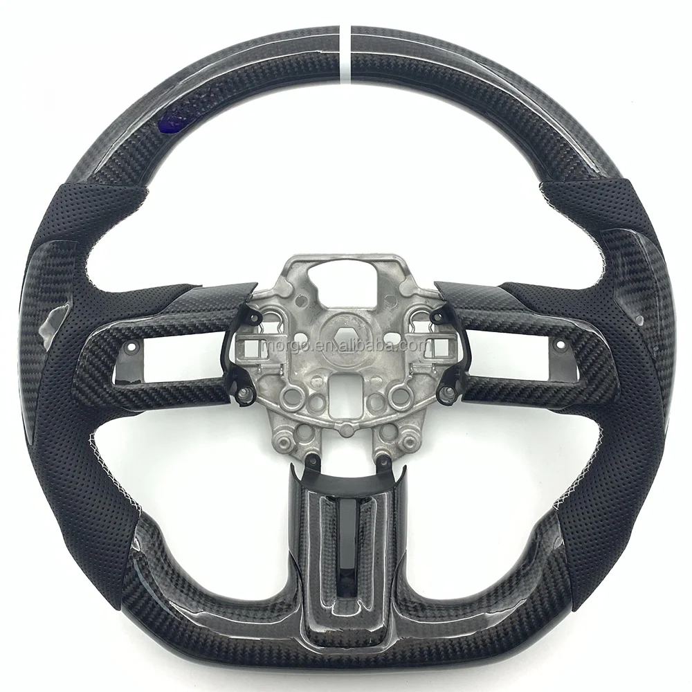 

Automotive Interior Accessories Ford Mustang Carbon Fiber Private Customized Steering Wheel 2015-2023