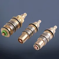 Brass Thermostatic Valve Core Precision Temperature Control Valve Shower Bar Mixing Thermostatic Valve Core Replacement