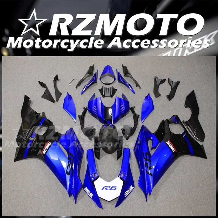 New ABS Fairings Kit Fit For YAMAHA R6 2017 2018 2019 2020 2021 2022 2023 2024 17 18 19 20 21 22 23 24 Bodywork Set Custom Blue