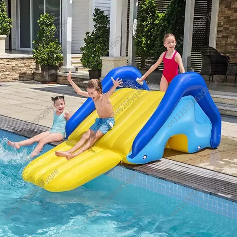 Inflatable Water Play Facilities Children's Inflatable Slide Pool Water Play Outdoor Swimming Pool Slide