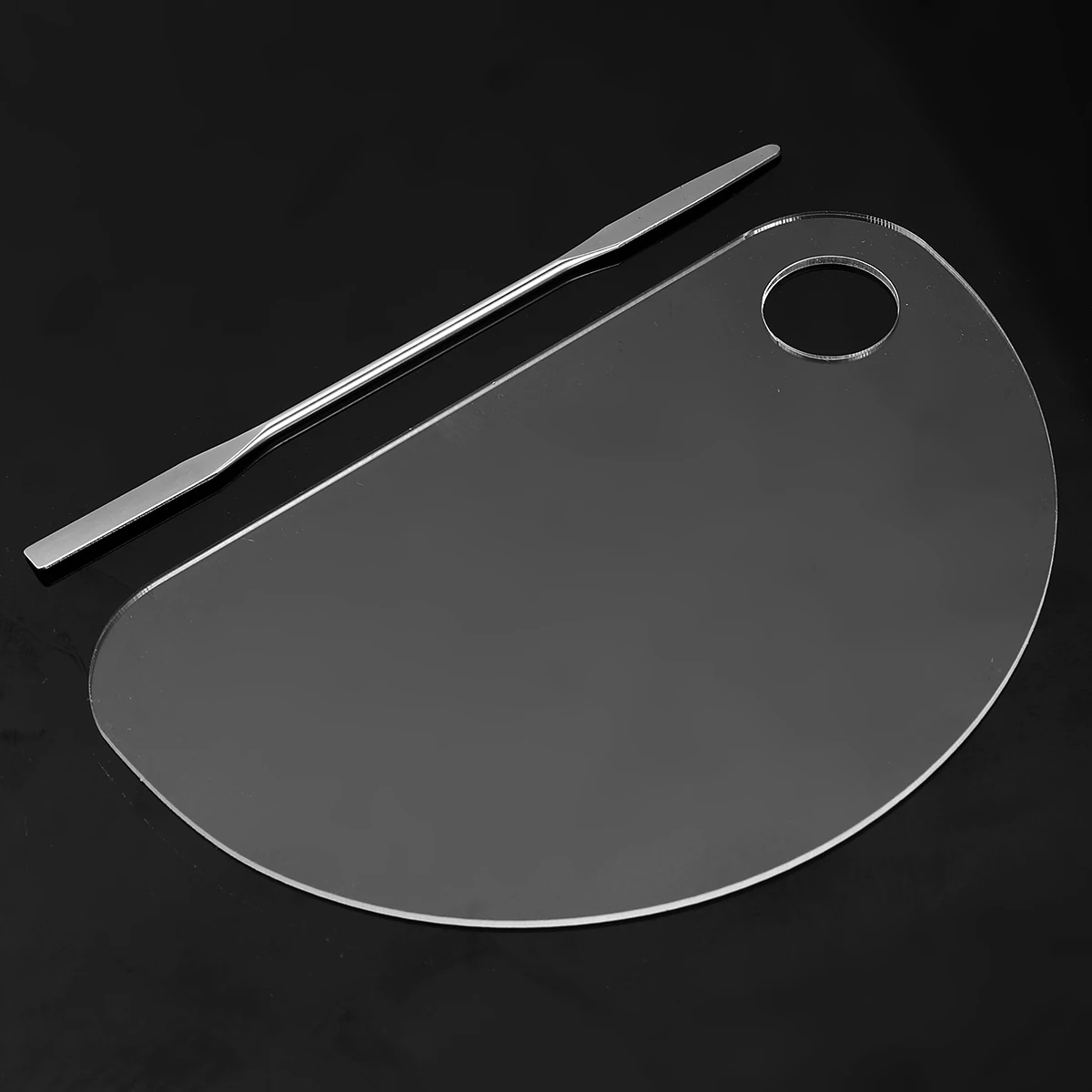 

1pc Stainless Steel Reusable Acrylic Diy Manicure Tool Durable Smooth Texture Easy Use For Design Professional Amateur Durable