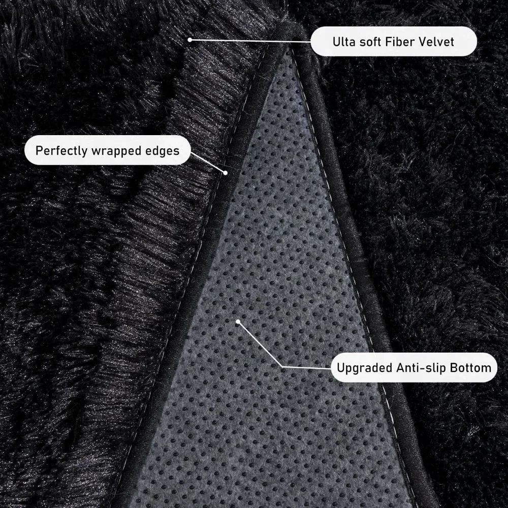 New Best Deal US Shipping Ultra Soft Large Shag Area Rugs for Living Room Non Slip Plush Modern Fluffy Carpet for Bedroom Kids B view 6