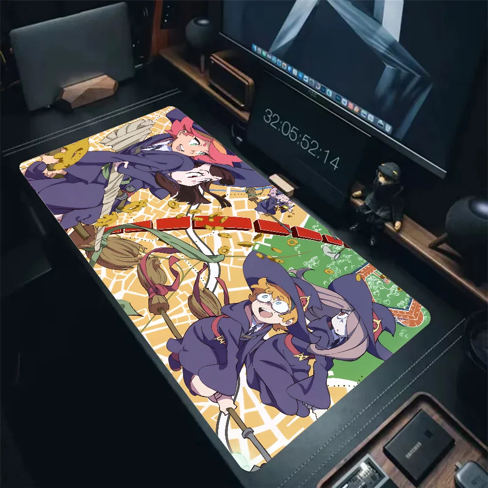 L-Little Witch Academia Anime Mousepad Large Gaming Mouse Pad LockEdge Thickened Computer Keyboard Table Desk Mat