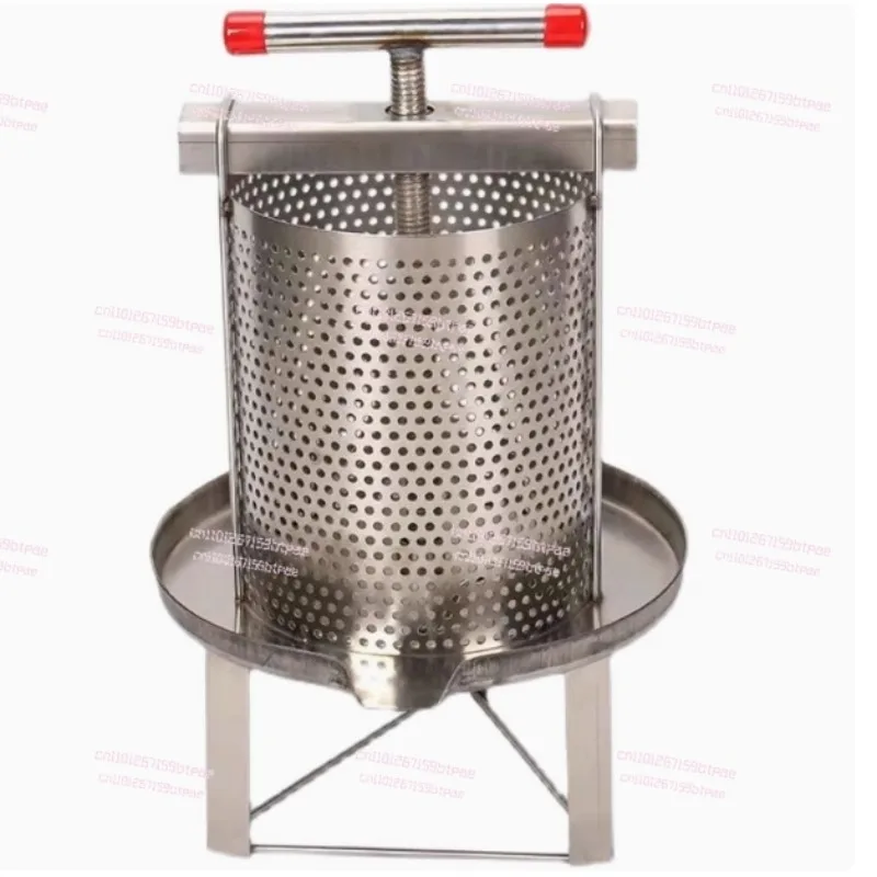 

Stainless steel honey extractor manual beeswax honeycomb press fruit wine press natural juice machine beekeeping equipment