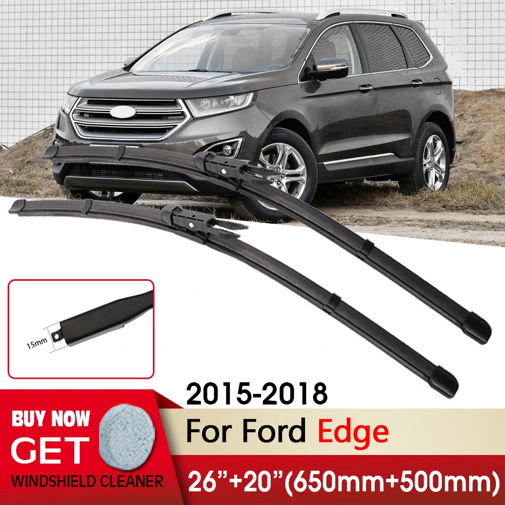 

Car Wiper RHD & LHD Front Wiper Blades 26"+20" For Ford Edge 2015-2018 Pinch Tab Arm Windshield Windscreen Front Window