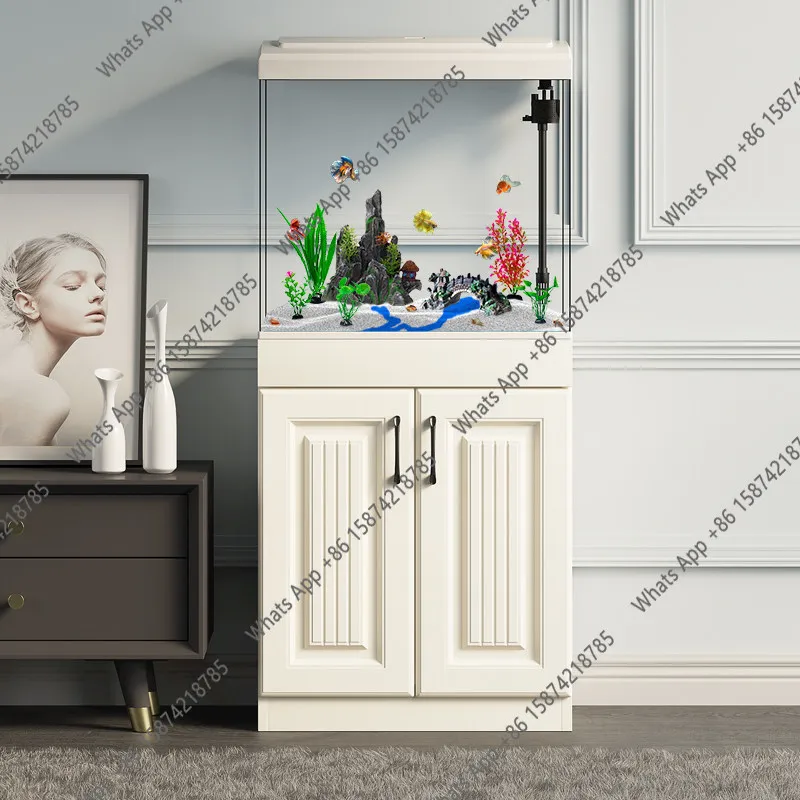 

Новый интегрированный вертикальный аквариум-фильтр для дома с кислородом, 2025, для золотых рыбок, для гостиной, маленький, со шкафчиком