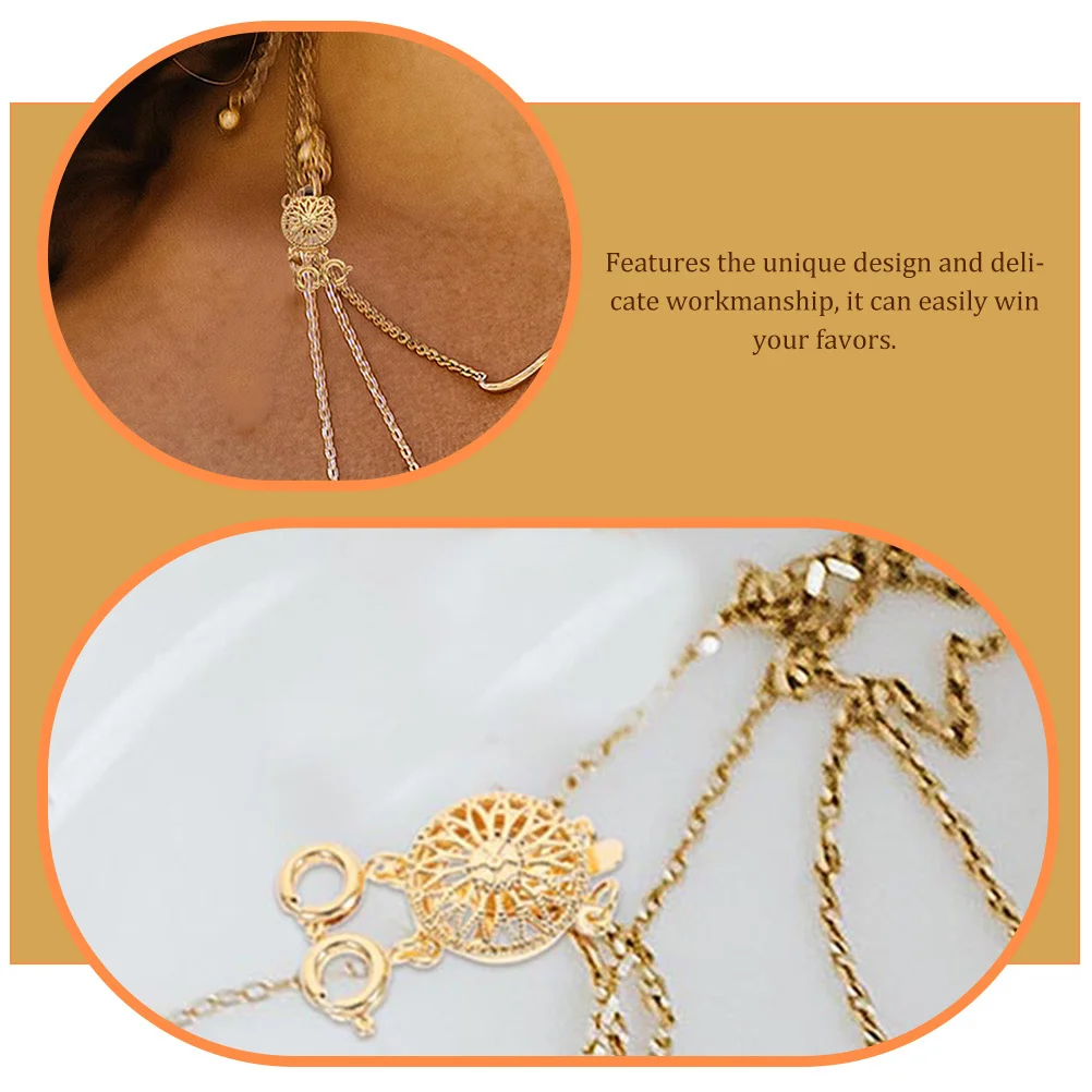 Colar em camadas fecho conector de jóias design durável fácil em camadas olhar presente para amigas namoradas