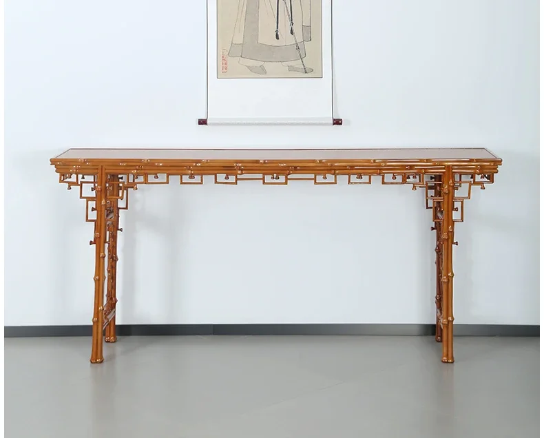 X-S  Chinese Style Console Tables Ming Style Incense Burner Table Zen a Long Narrow Table Middle Hall Wall Decoration HG