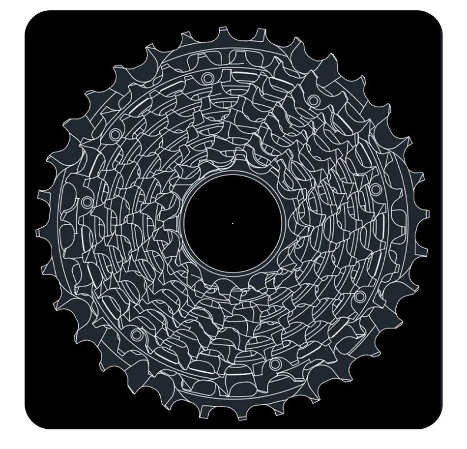 GOLDIX 11-Gang-Kassette hg für Shimano 11 40t 42t 46t 48t 50t 52t Kassette 11-Gang ultraleichte Hohlkassette für Mountainbikes – Detail 4