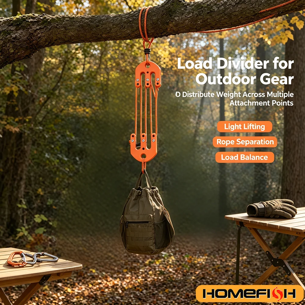 Pulley Hoist System for Hunting  Backpack Hanging  Lifting Tool Game Hauling Equipment for Safety Management