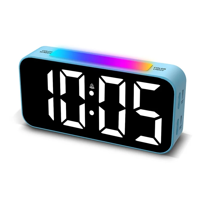 

Loud Alarm Clocks for Bedrooms Heavy Sleepers, Digital Bedside Clock with Night Light, Large Display, Dual Alarm, Snooze, Dimmab