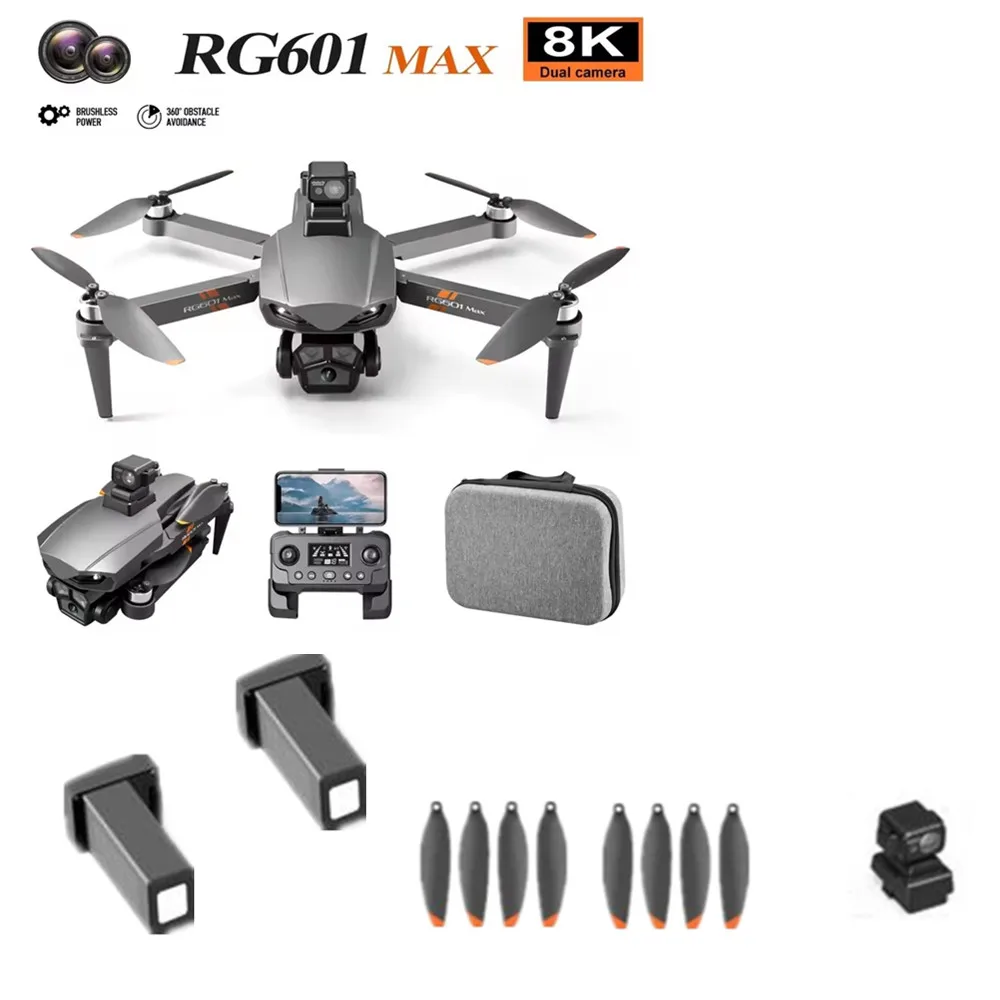 RG601 MAX Drone Battery 7.4v 3000mAh Li-Poly / Propeller Blade / For RG601 MAX Drone Accessory RG601 MAX Drone Parts