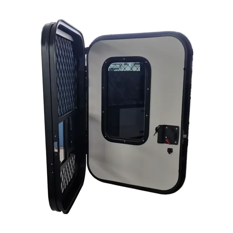 Tempered Glass Fixed Window for Camper Van Motorhome 650 x 1100 mm Teardrop Entry Door